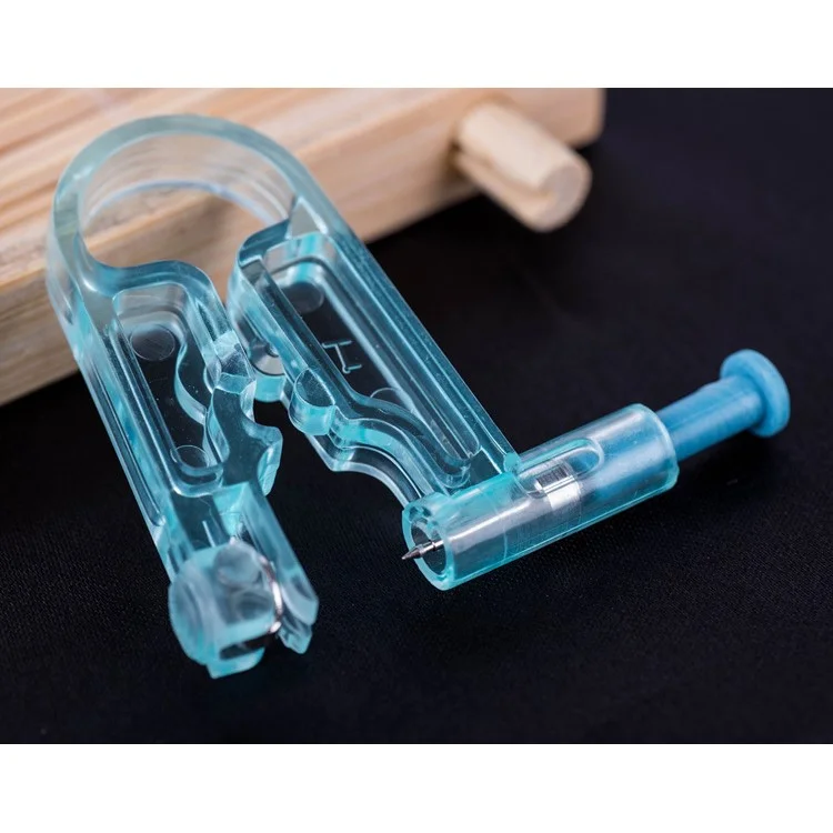2Pcs/Set Disposable Safety Ear Piercing Gun Unit Tool with Ear Stud Asepsis Pierce Kit