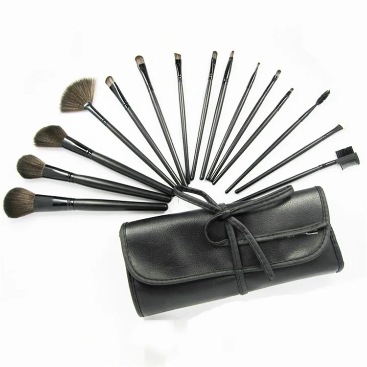 15Pcs/Set Professional Cosmetic Brush Set Make-up Soft Tool Kit