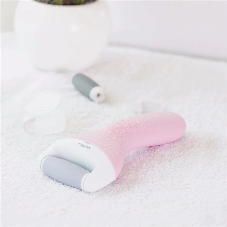 Waterproof Electric Foot File Tool Pedicure Foot Care Callus Remover - Pink