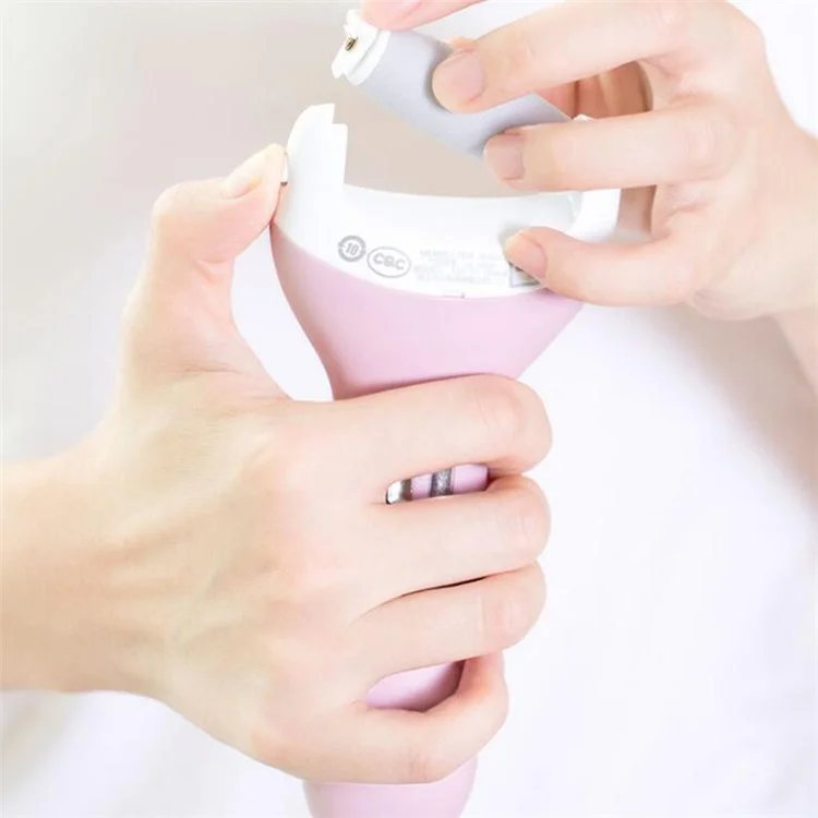 Waterproof Electric Foot File Tool Pedicure Foot Care Callus Remover - Pink
