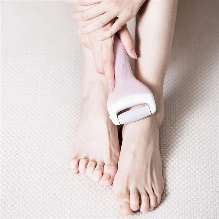 Waterproof Electric Foot File Tool Pedicure Foot Care Callus Remover - Pink
