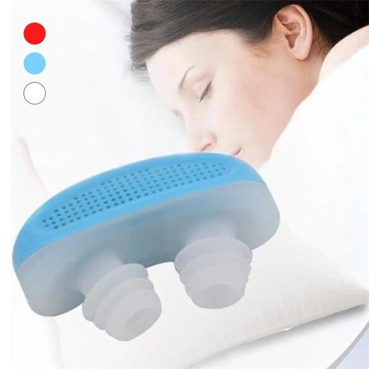 New Anti Stop Snoring Snore Free Silicone Snore Stopper Sleep Device - Blue