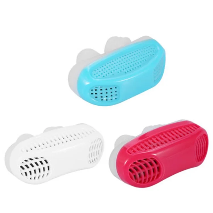 New Anti Stop Snoring Snore Free Silicone Snore Stopper Sleep Device - Blue