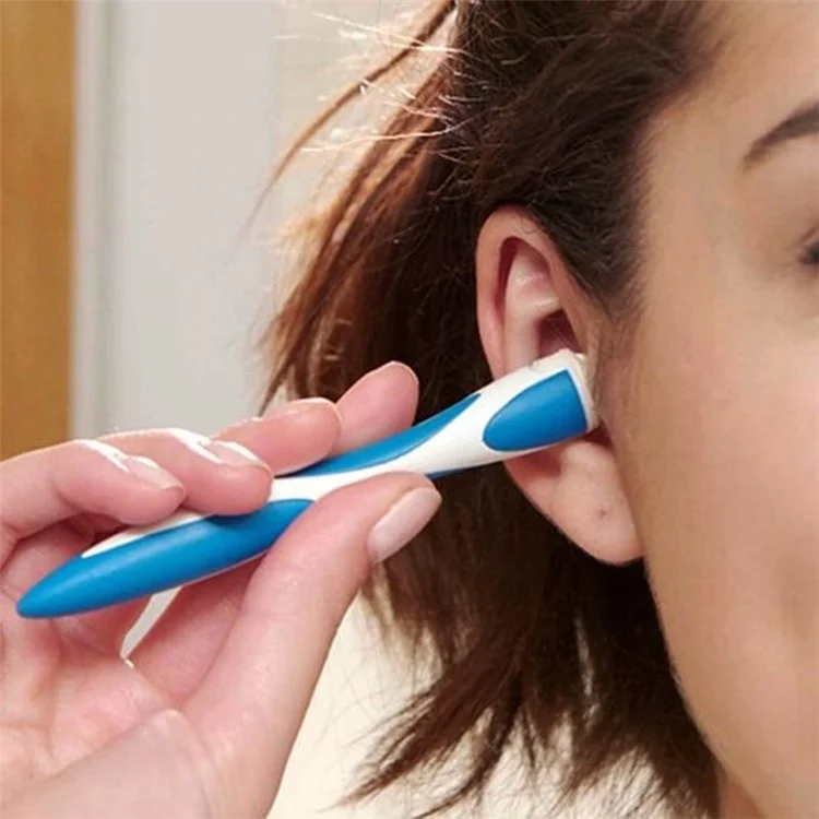 Spiral Safe Silicone Ear Cleaner Earwax Remover with 16 Tips Replacement Heads