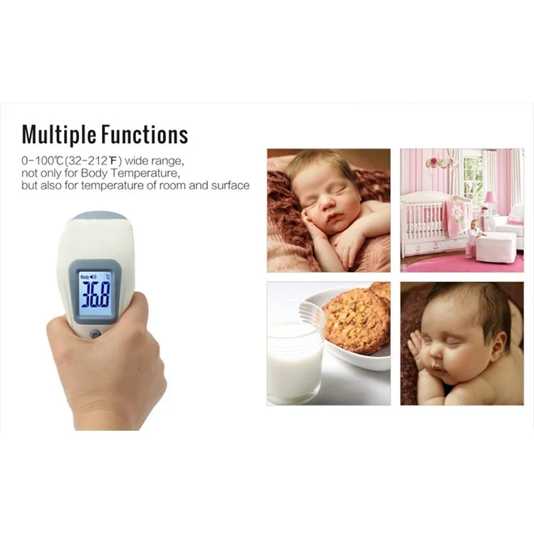 Chargeable Baby Infant Digital Thermometer Non-Contact Infrared IR Thermometers Forehead Thermometer