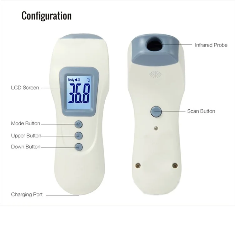 Chargeable Baby Infant Digital Thermometer Non-Contact Infrared IR Thermometers Forehead Thermometer