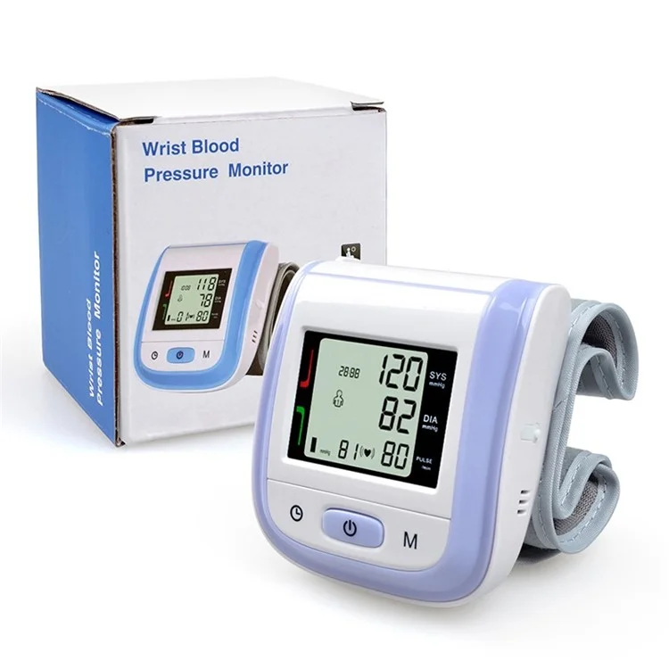 Health Care Automatic Digital LCD Wrist Blood Pressure Monitor Tonometer