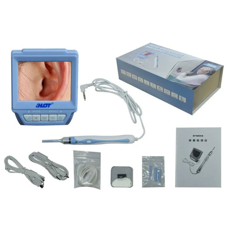 2.4 inch Display Otoscope Speculum Medical ENT Endoscope Microscope Magnifying Glass HOT HT-66B