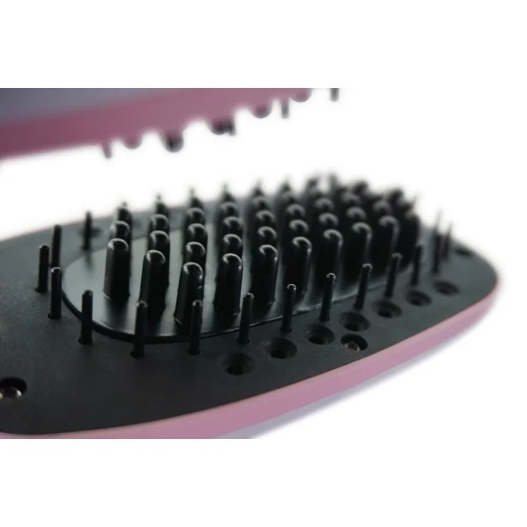 110V-240V Anion Moist Massager Comb Brush Electric LCD Display Sprayer Steam Hair Straightener - AU Plug