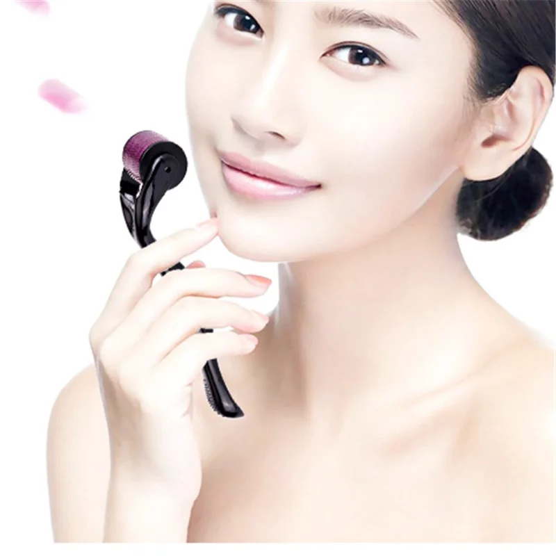 540 Micro Needles Titanium Microneedle Derma Roller Needle Skin Care - Purple / 0.5mm