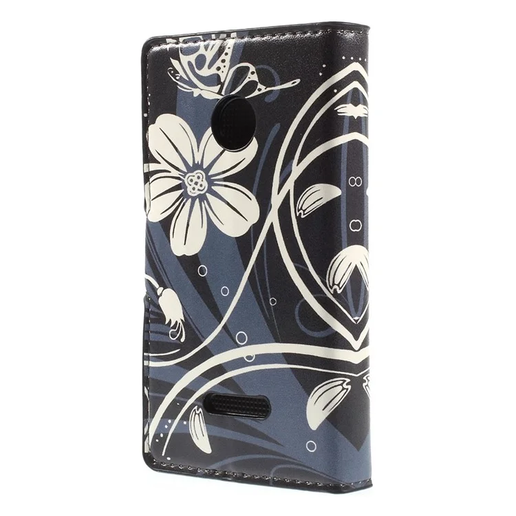 Elegant Flowers Leather Case for Microsoft Lumia 532 / 532 Dual SIM