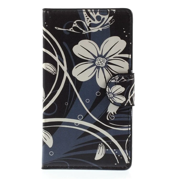Elegant Flowers Leather Case for Microsoft Lumia 532 / 532 Dual SIM