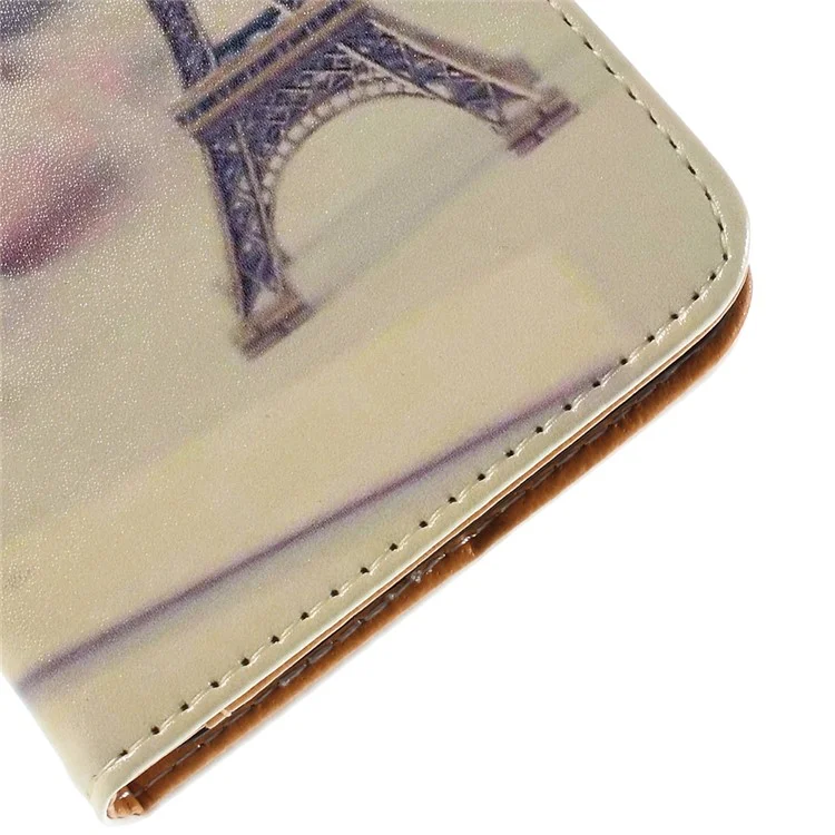 Wallet Leather Stand Case Cover for Microsoft Lumia 640 XL / Dual SIM - Eiffel Tower