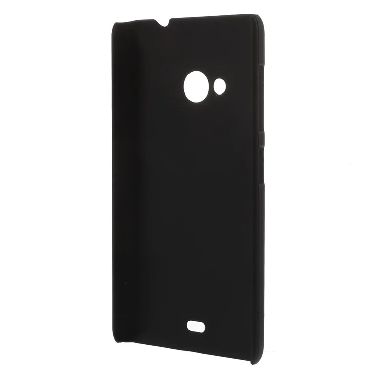 For Microsoft Lumia 535 / 535 Dual SIM Rubberized Plastic Case - Black