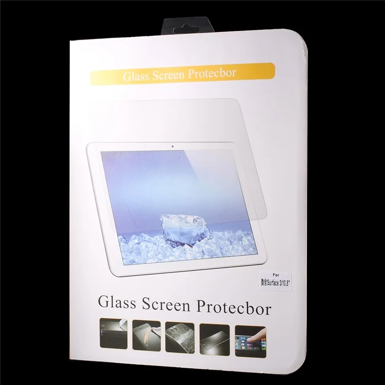 Clear Tempered Glass Screen Protector for Microsoft Surface 3 Arc Edge