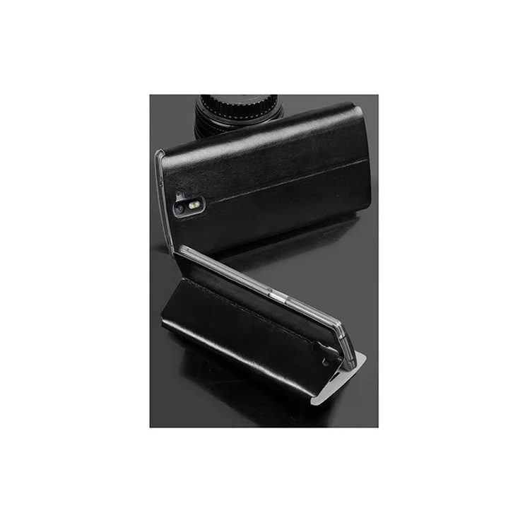 Mofi OEM Rui Series Flip Leather Case with Stand for Oneplus One A0001 - Black