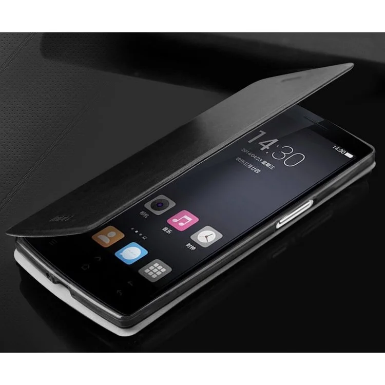 Mofi OEM Rui Series Flip Leather Case with Stand for Oneplus One A0001 - Black