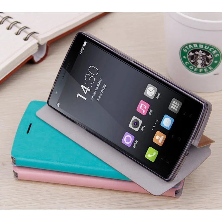 Mofi OEM Rui Series Flip Leather Cover with Stand for Oneplus One A0001 - Pink