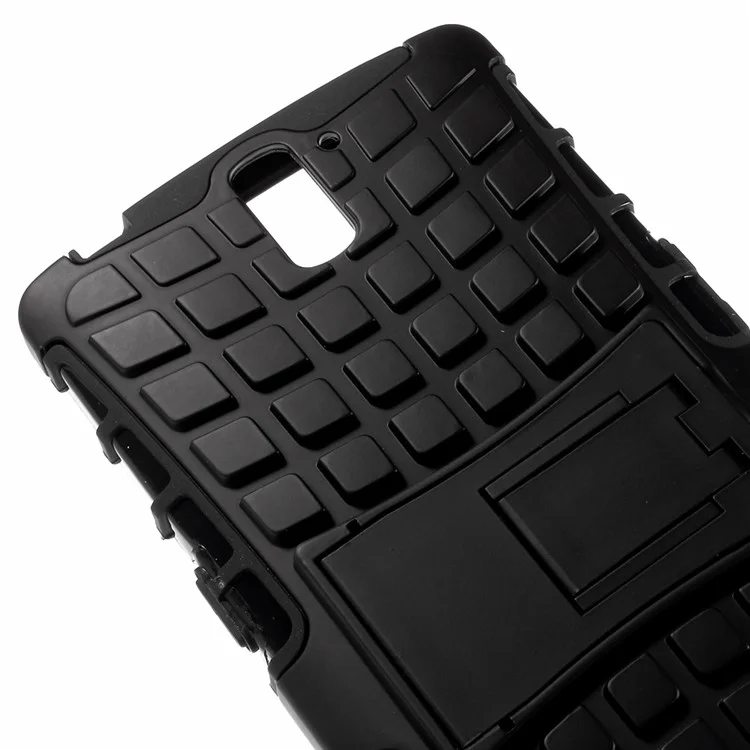 2 in 1 PC and TPU Hybrid Case for One Plus One A0001 with Kickstand - Black