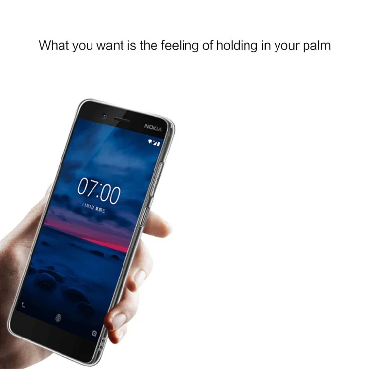 NXE Transparent TPU Protection Mobile Case Accessory for Nokia 7
