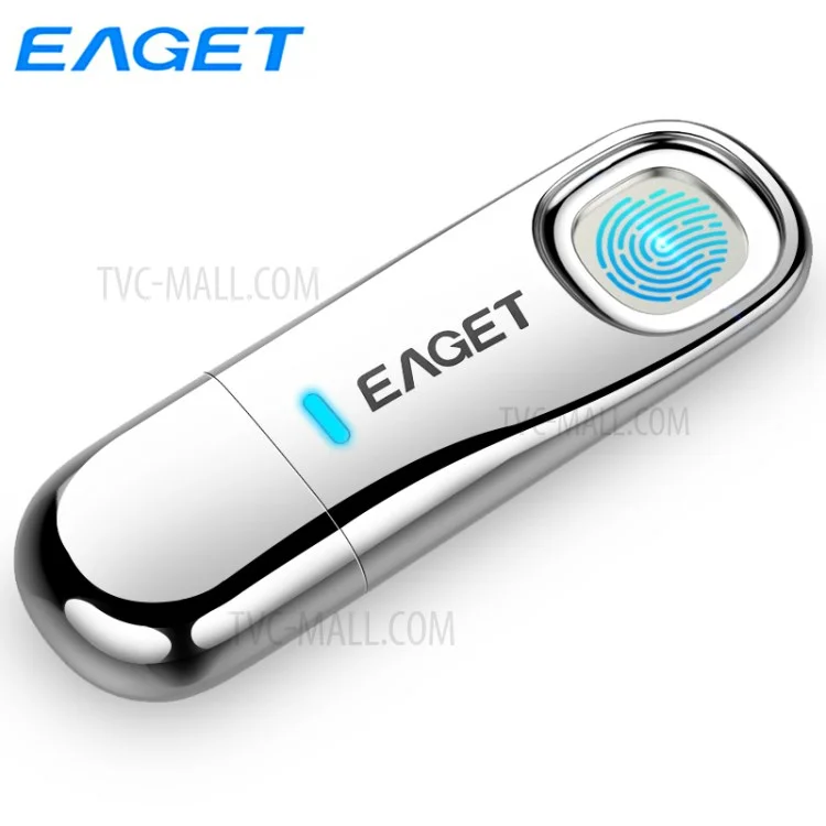 EAGET FU60 Unidade Flash USB 3.0 com Criptografia de Impressão Digital - 128G