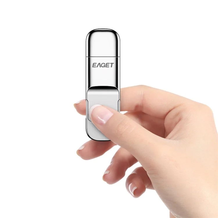 EAGET SU10 USB3.1 Type-C Dual-Port 512 GB U-Disk aus Zinklegierung Solid State USB-Stick mit Verschlüsselung Speicherstick