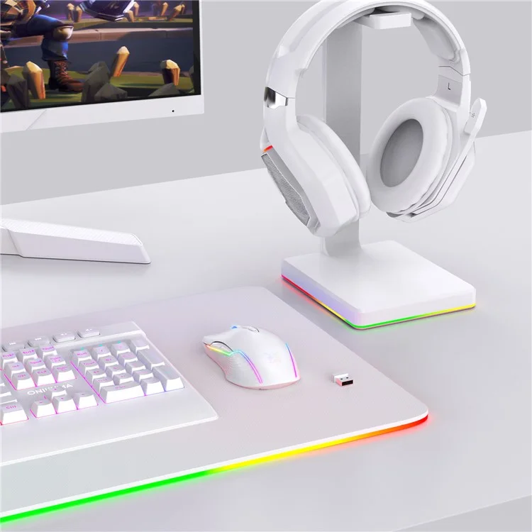 ONIKUMA CW905 Rechargeable 2.4G Wireless Gaming Mouse RGB Light Computer Mice - White