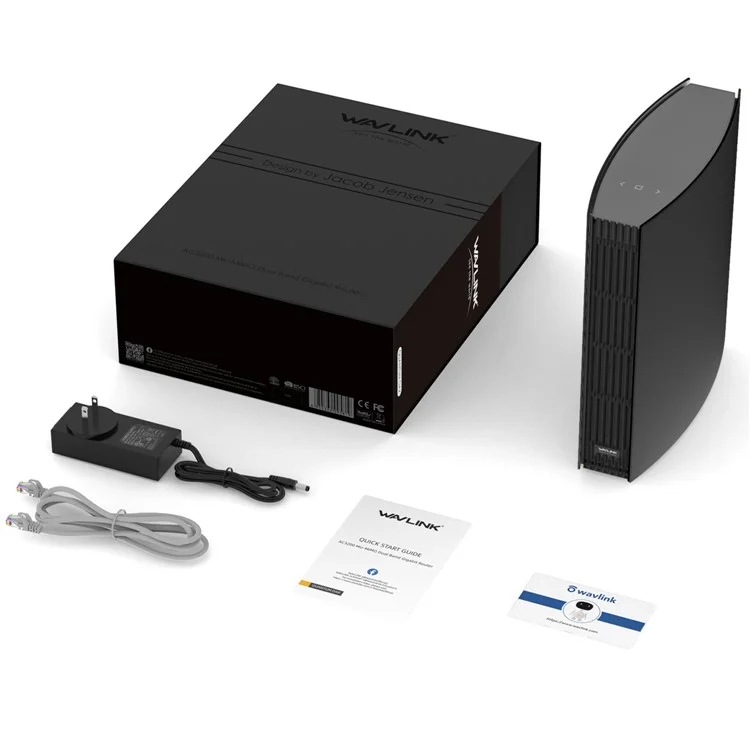 WAVLINK WN538A8 AC3200 Двухдиапазонный гигабитный умный Wi-Fi-маршрутизатор для дома с ЖК-экраном - Вилка для ЕС