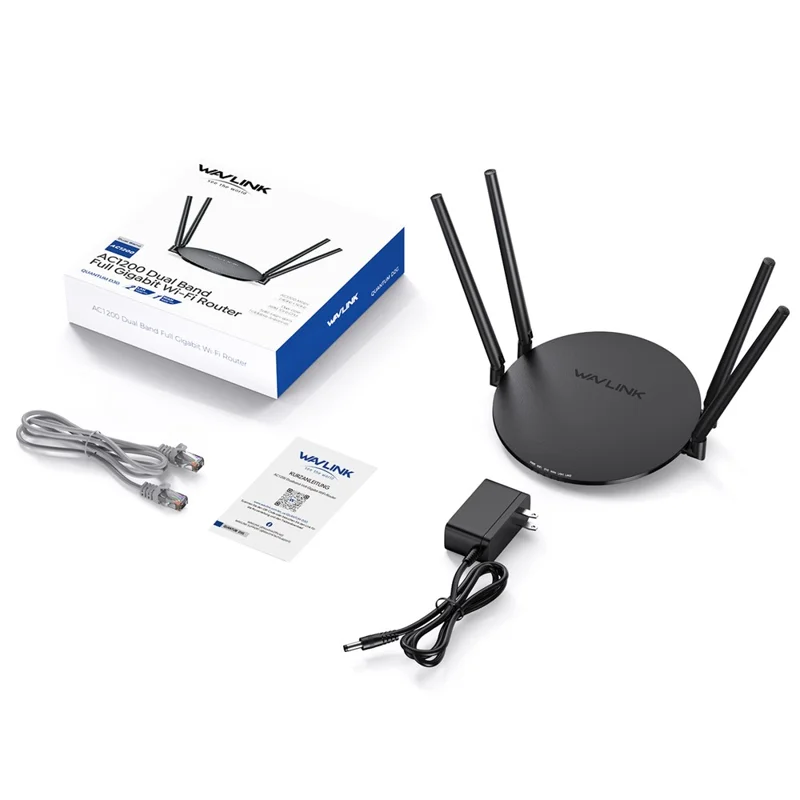 WAVLINK WN530HG3 AC1200 WiFi Repeater with 1000Mbps WAN / LAN Ethernet Port Dual Band AP Router - EU Plug