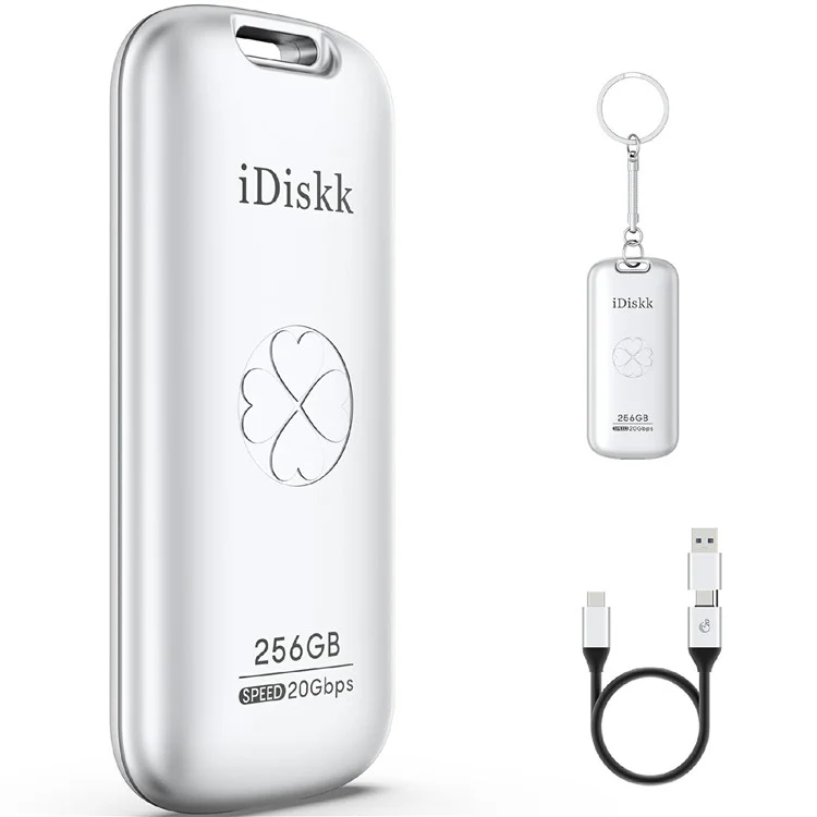 Idiskk 256 gb USB 3.2 Gen 2x2 Hochgeschwindigkeit Externe SSD Für Xbox / PS4 / Mac / Ipad, Lesegeschwindigkeit: 2000mb / s