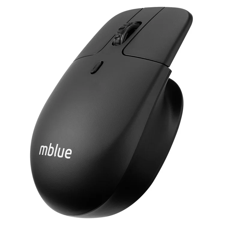 MBLUE M203 Rechargeable 2.4G Wireless Mouse Ergonomic Home Office Mute Mice - Black