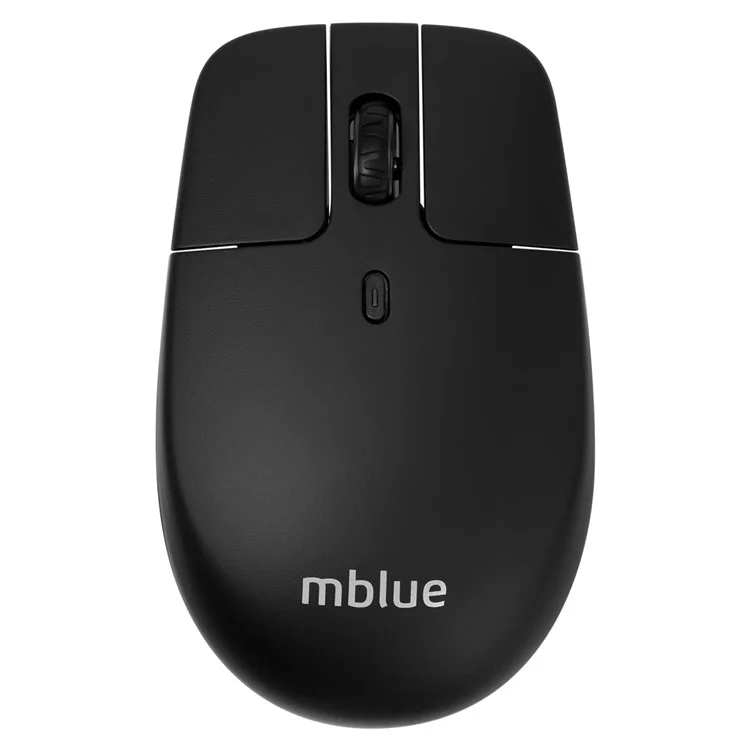 MBLUE M203 Rechargeable 2.4G Wireless Mouse Ergonomic Home Office Mute Mice - Black