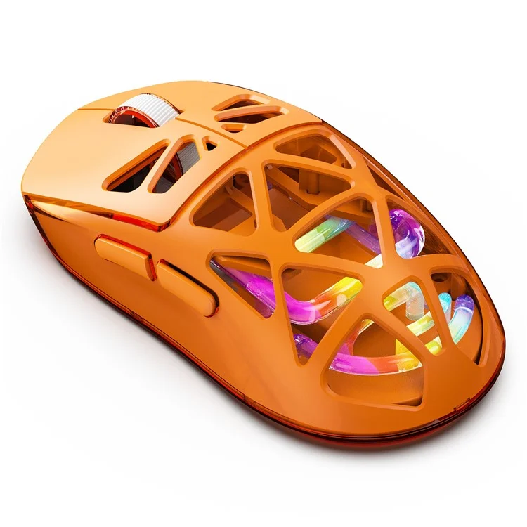 M7 Wired / Bluetooth-compatible / 2.4G Wireless Mouse RGB Light Gaming Office Home Computer Laptop Mice - Orange