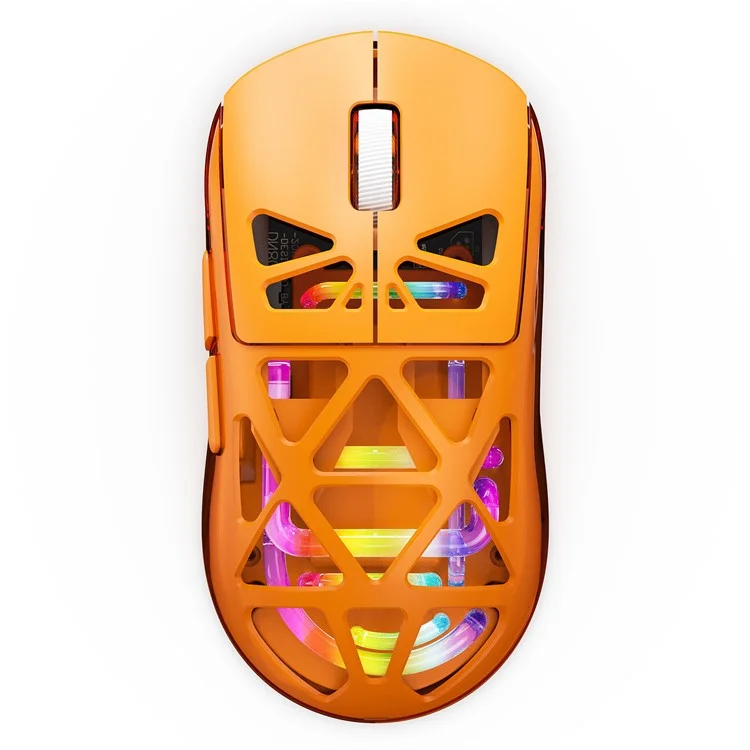 M7 Wired / Bluetooth-compatible / 2.4G Wireless Mouse RGB Light Gaming Office Home Computer Laptop Mice - Orange