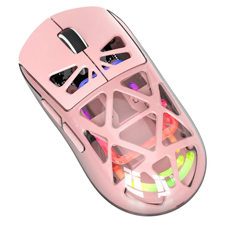 M7 Wired / Bluetooth-compatible / 2.4G Wireless Mouse RGB Light Gaming Office Home Computer Laptop Mice - Pink