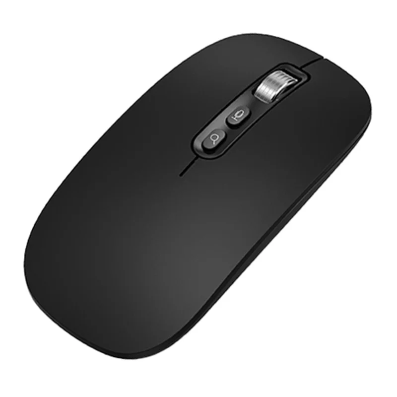 M108 AI Smart Voice Mouse 10m Wireless Rechargeable 5-Key Mouse for Windows Mac - Black