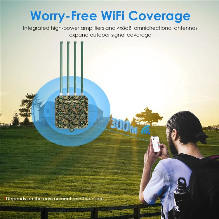 Ponto de acesso Wi-Fi externo WAVLINK WN573HX1 MU-MIMO OFDMA Wi-Fi 6 AX1800 Dual Band Wireless Router - Plugue AU