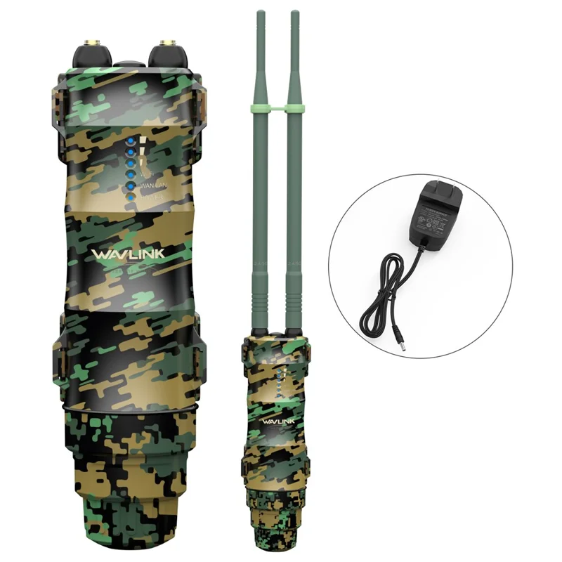 WAVLINK WN570HA2 AC1200 Dual Band Wireless Router IP67 Waterproof Outdoor WiFi Extender with PoE - US Plug