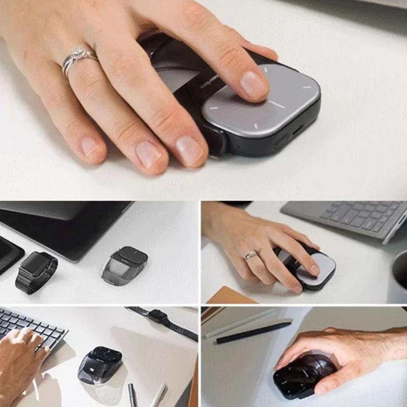 CHEERDOTS CHP04 Air Mouse Presentation Remote Laser Pointer Voice Recording 3 in 1 Wireless Mouse - Silver