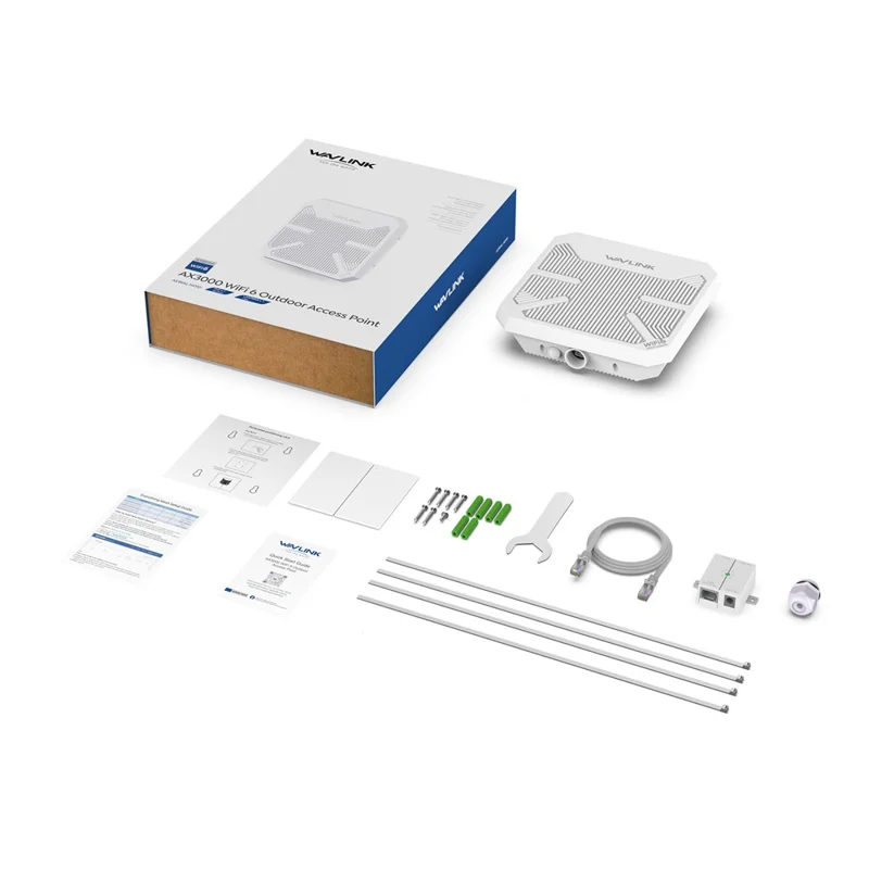 WAVLINK WN573HP3 Dual Band WiFi 6 Outdoor Access Point AX3000 WiFi Repeater Wireless Extender - AU Plug