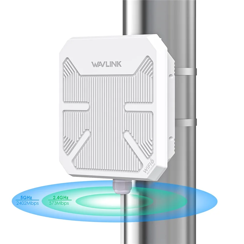 WAVLINK WN573HP3 Dual Band WiFi 6 Outdoor Access Point AX3000 WiFi Repeater Wireless Extender - AU Plug