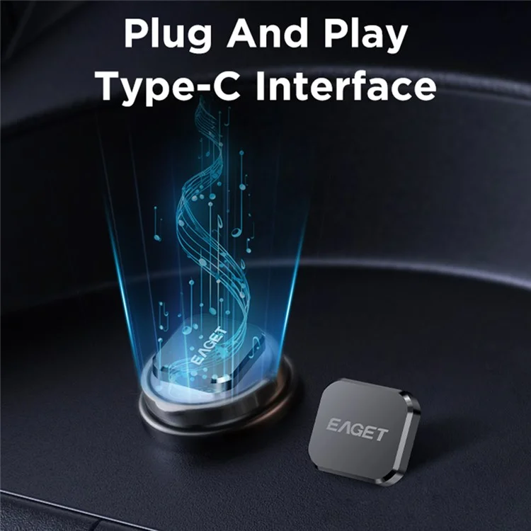 EAGET U8C 16GB Tipo C Unidad USB para Coche Mini Ultrafina Lápiz de Memoria USB 2.0 Alta Velocidad Transferencia de Datos