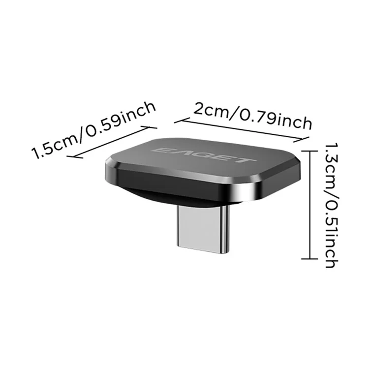 EAGET U8C 16GB Tipo C Unidad USB para Coche Mini Ultrafina Lápiz de Memoria USB 2.0 Alta Velocidad Transferencia de Datos