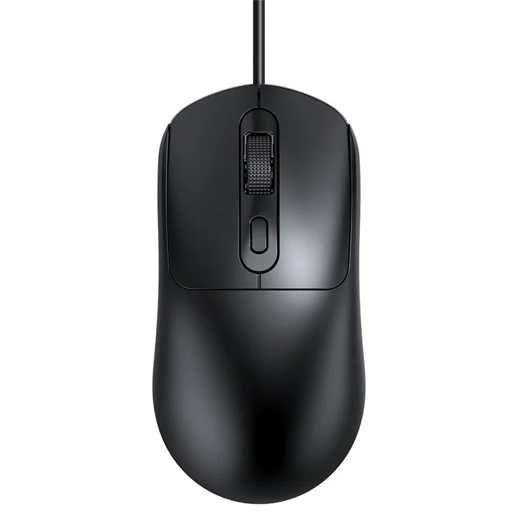T-WOLF G580 Kabelgebundene Maus mit ergonomischem Design Büro-Maus mit 3D-Antirutsch-Gitter-Roller 1000-1600 DPI - Schwarz
