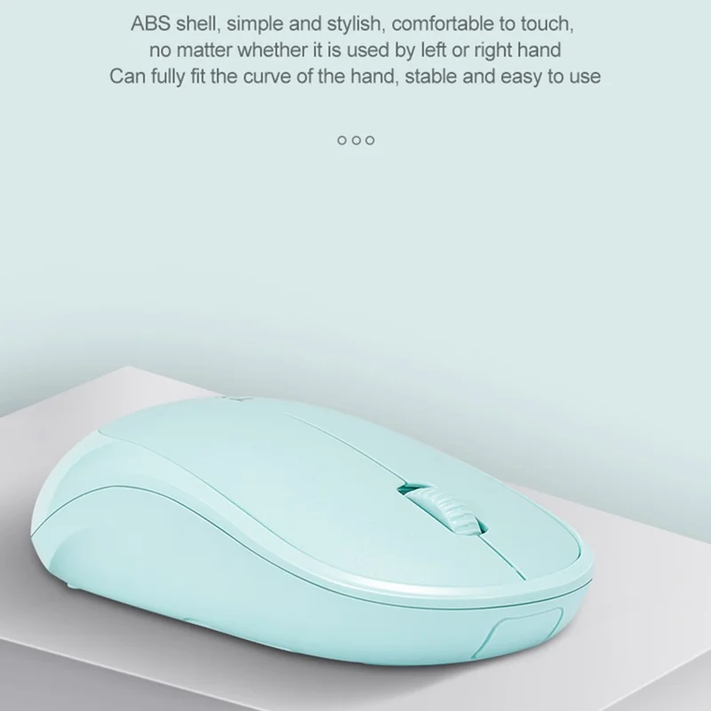 T-WOLF Q18 Wireless Mouse Ergonomic Design 2.4G Connectivity Auto Sleep for Office / Home Use - Blue