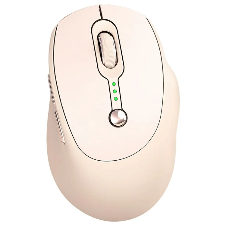 T-WOLF Q7 6 Boutons Souris sans fil 2.4G 800 / 1200 / 1600 DPI Souris ergonomique avec indicateur de batterie