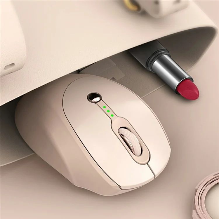 T-WOLF Q7 6 Boutons Souris sans fil 2.4G 800 / 1200 / 1600 DPI Souris ergonomique avec indicateur de batterie