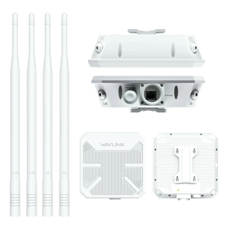 WAVLINK WN588HA2 AC1200 2.4GHz / 5GHz Dual Band WiFi Extender AP / Repeater / Mesh Mode WiFi Signal Booster - UK Plug