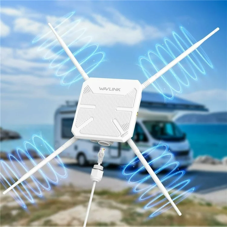 WAVLINK WN588HA2 AC1200 2.4GHz / 5GHz Dual Band WiFi Extender AP / Repeater / Mesh Mode WiFi Signal Booster - UK Plug