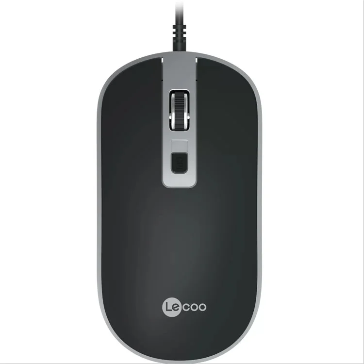 LECOO MS104 For Notebook Desktop PC USB Wired Mouse 4 Buttons 1600 DPI Plug and Play Ergonomic Mice